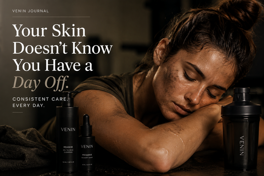 VENIN Journal. Your skin doesn't know you have a day off image. Consistent care every day.